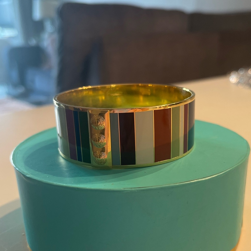 Coach Legacy Stripe Bangle